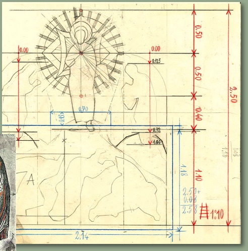 Mosaic Schetch by Angelo Marelli