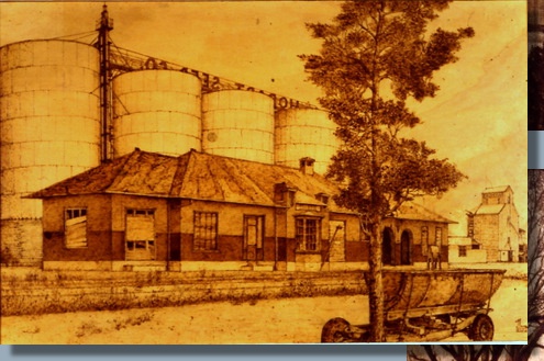 Angelo and Mary Virginia Marelli pyrographs